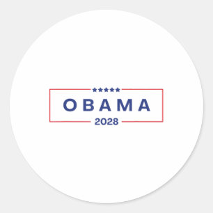 Sticker Rond Obama Pour Le Président 2028 Obama Réparera Ce Poi