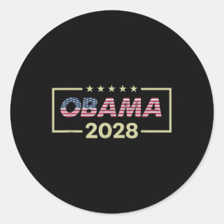 Sticker Rond Obama Pour Président 2028 Obama 2028 0