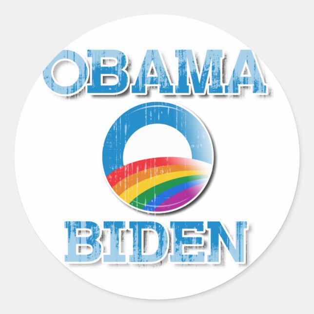 STICKER ROND OBAMA PRIDE (Devant)