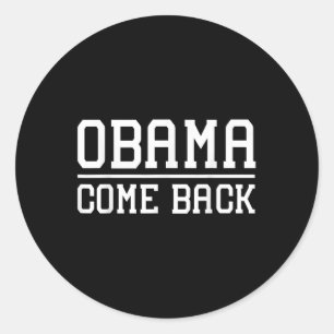 Sticker Rond Obama revient cadeau_1