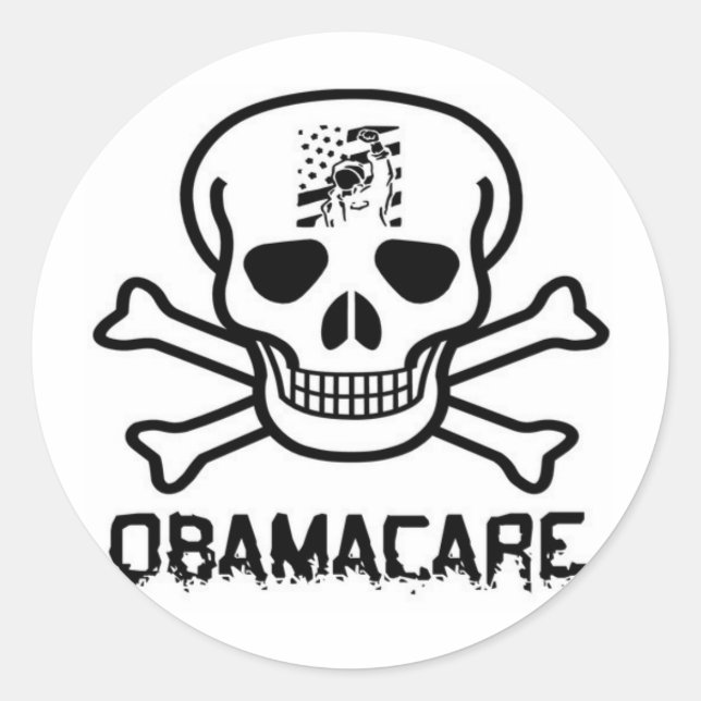 Sticker Rond Obamacare (Devant)