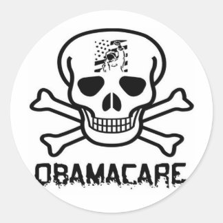 Sticker Rond Obamacare