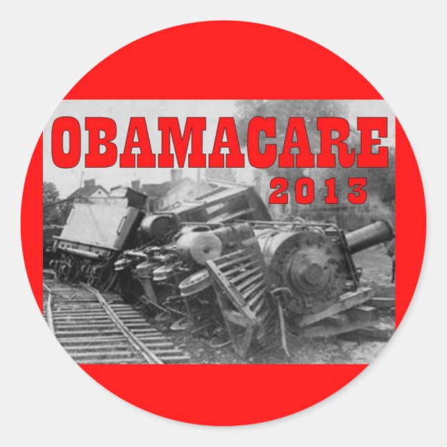 STICKER ROND OBAMACARE (Devant)