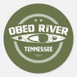 Sticker Rond Obed River Tennessee Kayaking
