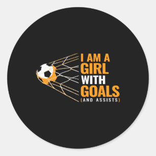 Sticker Rond Objectifs motivationnels pour femmes Cool Je suis