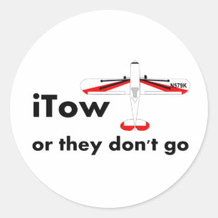 Sticker Rond Objet Tow Pilot