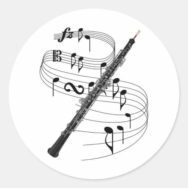 Sticker Rond Oboe (Devant)