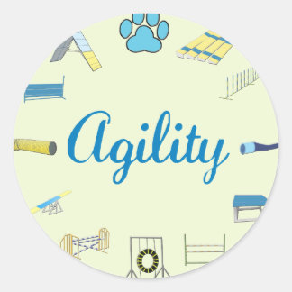 Sticker Rond Obstacles à l'agilité