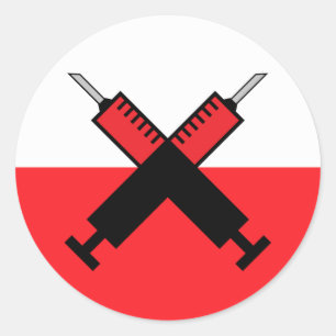 STICKER ROND OBTENEZ DES BÂTIMENTS VACCINÉS