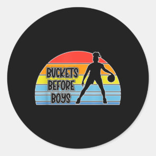 Sticker Rond Obtenez les Bucs avant les garçons - Amour du spor