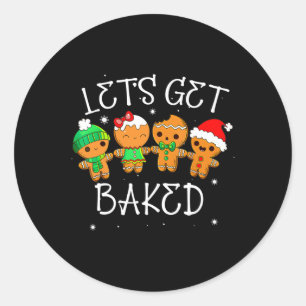 Sticker Rond Obtenons Bybyke Cookie Noël laid