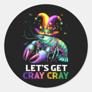Sticker Rond Obtenons Cray Cray Crawfish Costume Garçons Homme 