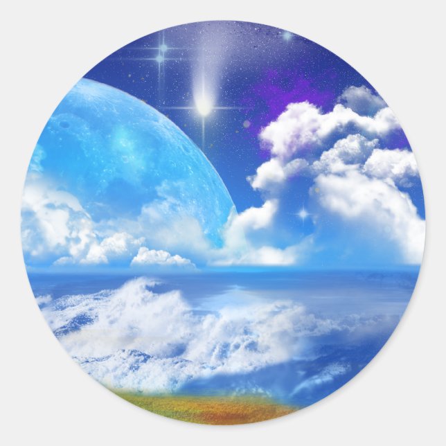 Sticker Rond Ocean Breeze (Devant)