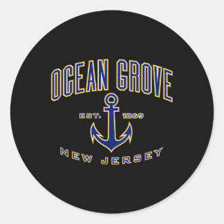 Sticker Rond Ocean Grove Nj