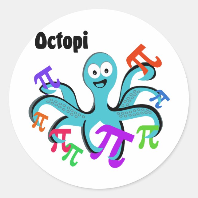 Sticker Rond Octopi (Devant)
