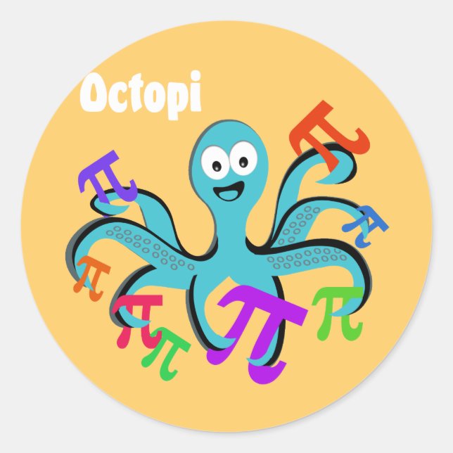 Sticker Rond Octopi (Devant)