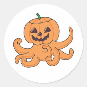 Sticker Rond Octopus