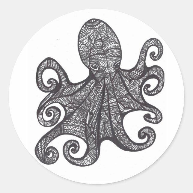 Sticker Rond OctoZen (Devant)