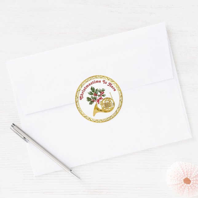 Sticker Rond Ode au ballet Casse-Noisette Cor d'harmonie (Enveloppe)