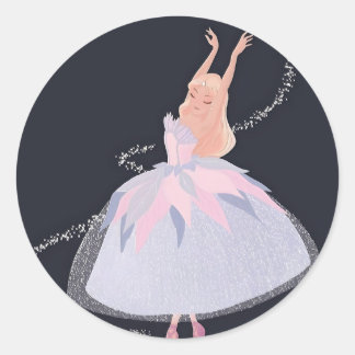 Sticker Rond Odette Barbie lac des cygnes