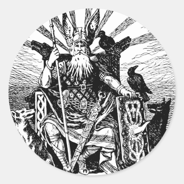 Sticker Rond odin-14 (Devant)