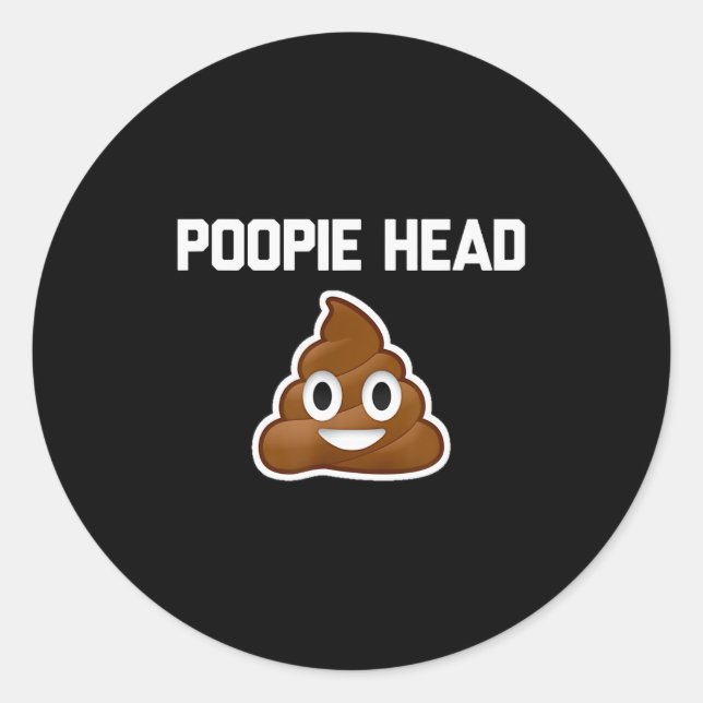 Sticker Rond Oe Head Sarcastic Novelty Funny Op Shirts  (Devant)