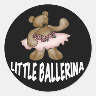 Sticker Rond Oear Little Ballerina