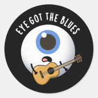 Oeil A Le Blues Drôle Eyeball Music Pun Dark BG