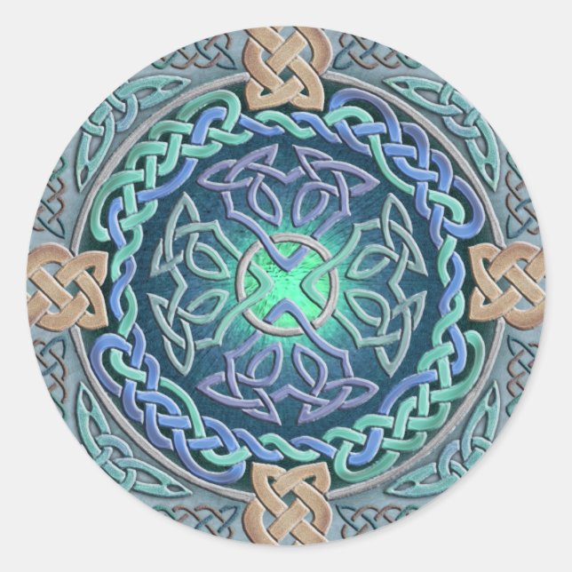 Sticker Rond OEil celtique du monde (Devant)