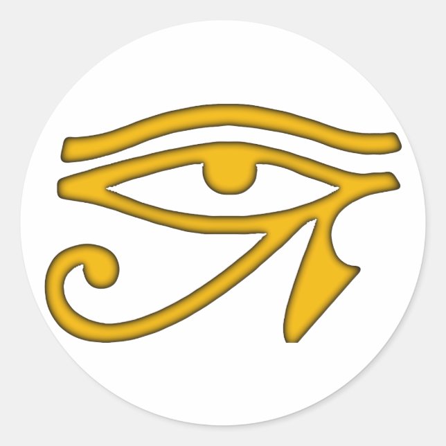 Sticker Rond OEil de Horus (Devant)