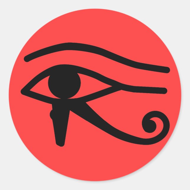 Sticker Rond OEil de Horus (Devant)