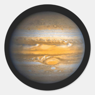 Sticker Rond Oeil de Jupiter Planet de l'espace extra-atmosphér