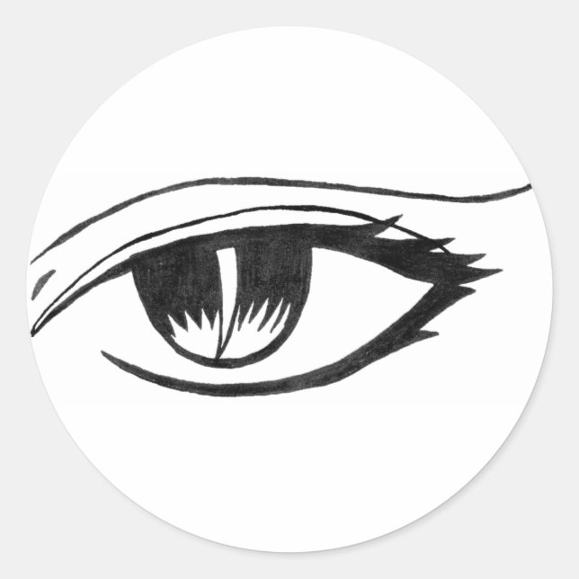 Sticker Rond oeil diabolique (Devant)