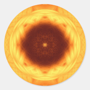 Sticker Rond Oeil du mandala de Sun