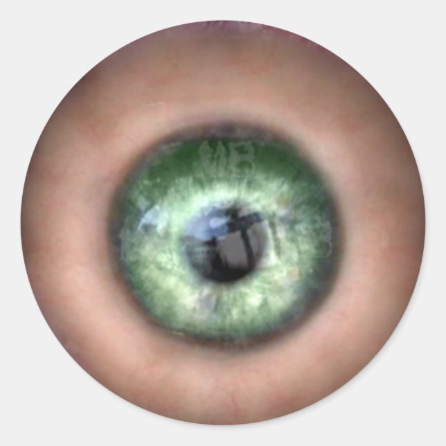Sticker Rond OEil du monstre Halloween KRW (Devant)