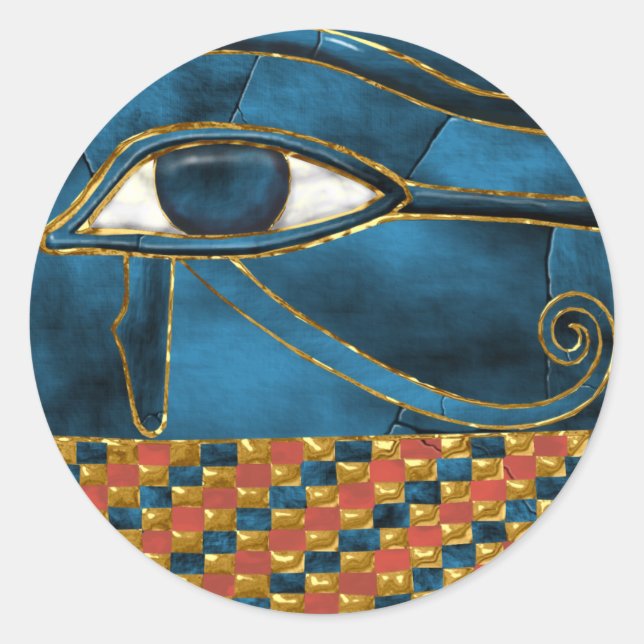 Sticker Rond OEil du Sacré Mariage de Horus (Devant)