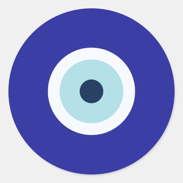 Sticker Rond Oeil malin (Devant)