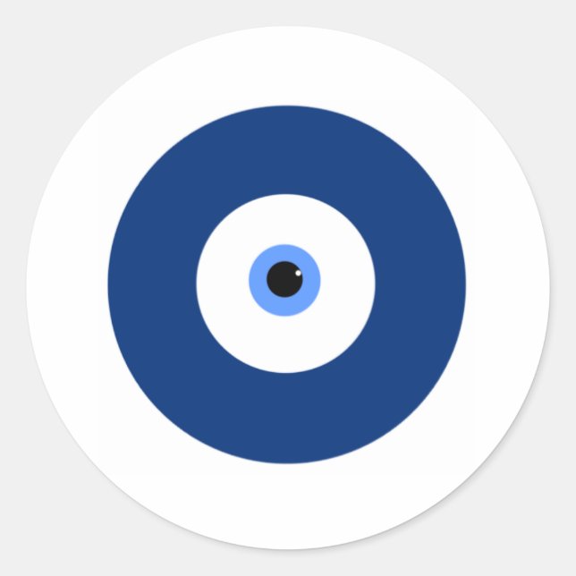 Sticker Rond Oeil malin (Devant)