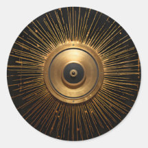 Oeil occulte noir et or