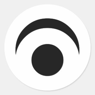 Sticker Rond Oeil simple