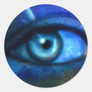 Sticker Rond Oeil sur l'autocollant d'univers