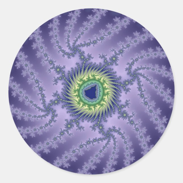 Sticker Rond Oeil torride - Fractal (Devant)