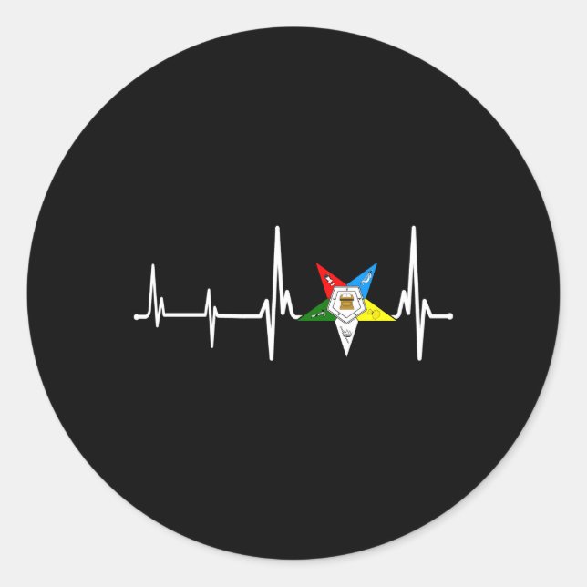 Sticker Rond Oes Hebeat Star Ordre De L'Étoile Orientale Mère (Devant)