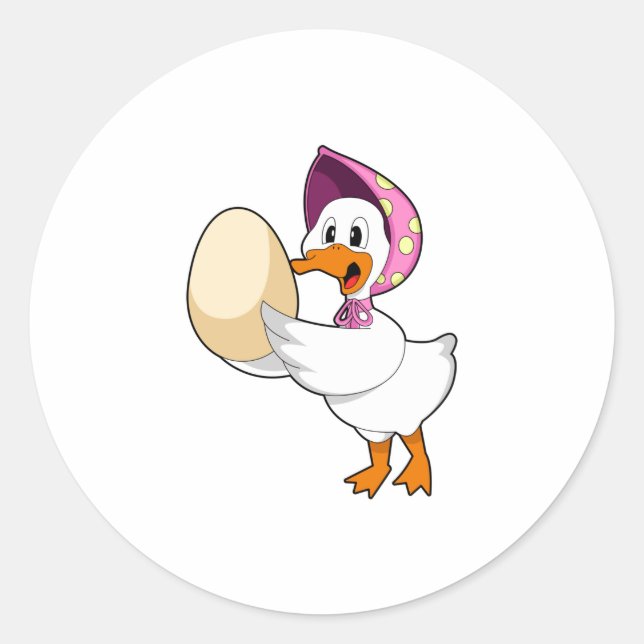 Sticker Rond Oeuf de canard (Devant)