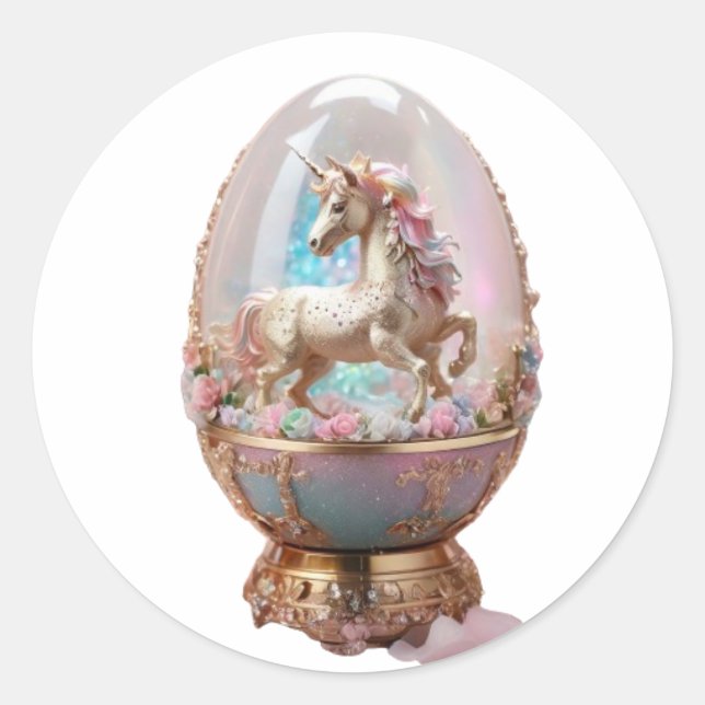 Sticker Rond oeuf de coquille (Devant)