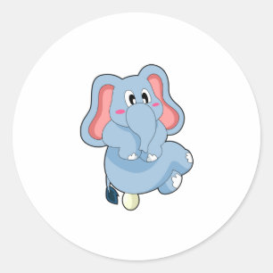 Sticker Rond Œuf d'éléphant
