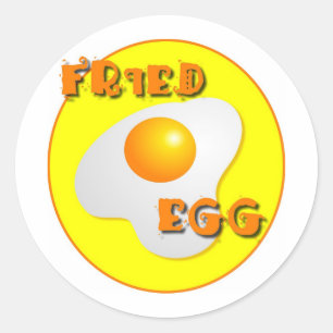 Sticker Rond Oeuf frit
