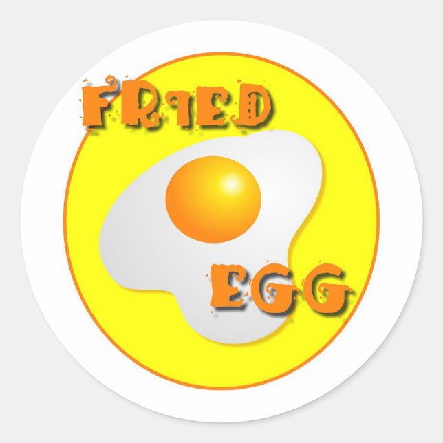 Sticker Rond Oeuf frit (Devant)