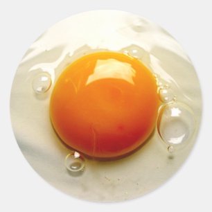 Sticker Rond Oeuf frit "Sunny side up" Photo