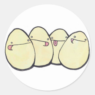 Sticker Rond oeufs